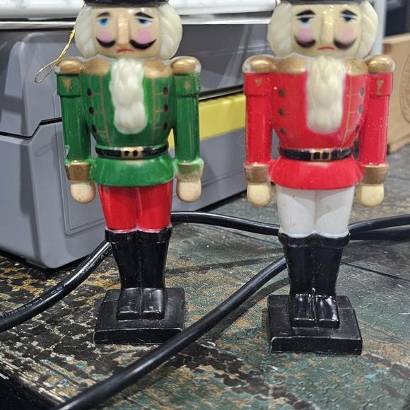 2 Nutcracker Soldier Ornaments Vintage Awesome 60s 70s Cake Topper 😊 Christmas - Picture 8 of 16